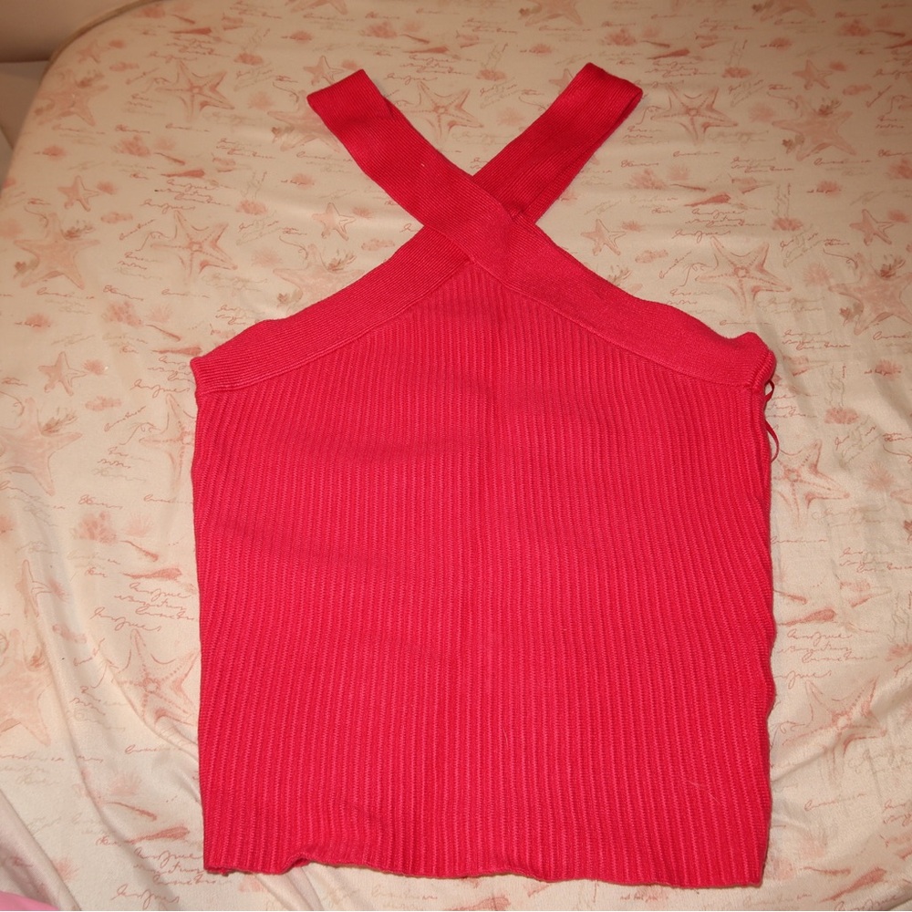 Women's Hot pink Cross-Back Top
